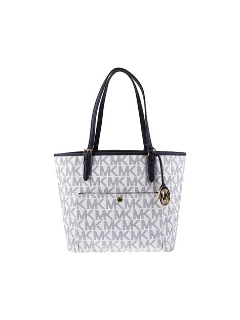 michael kors tasche grau blau|michael kors jet set.